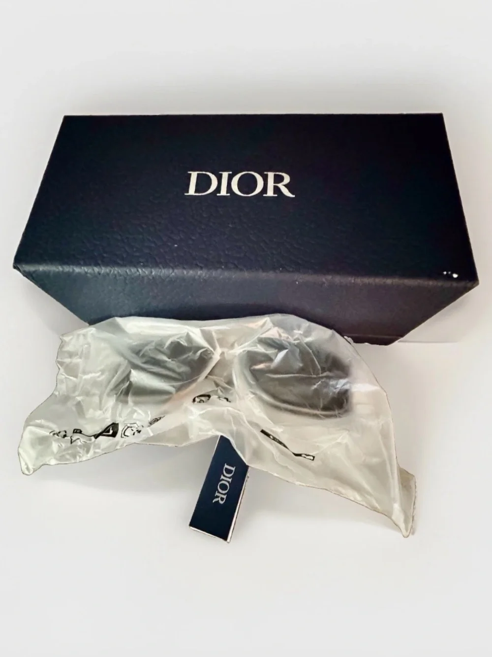 NEW Dior DiorBlackSuit S18U 13A0 Men's Black Rectangle Sunglasses Gray 53-20-145